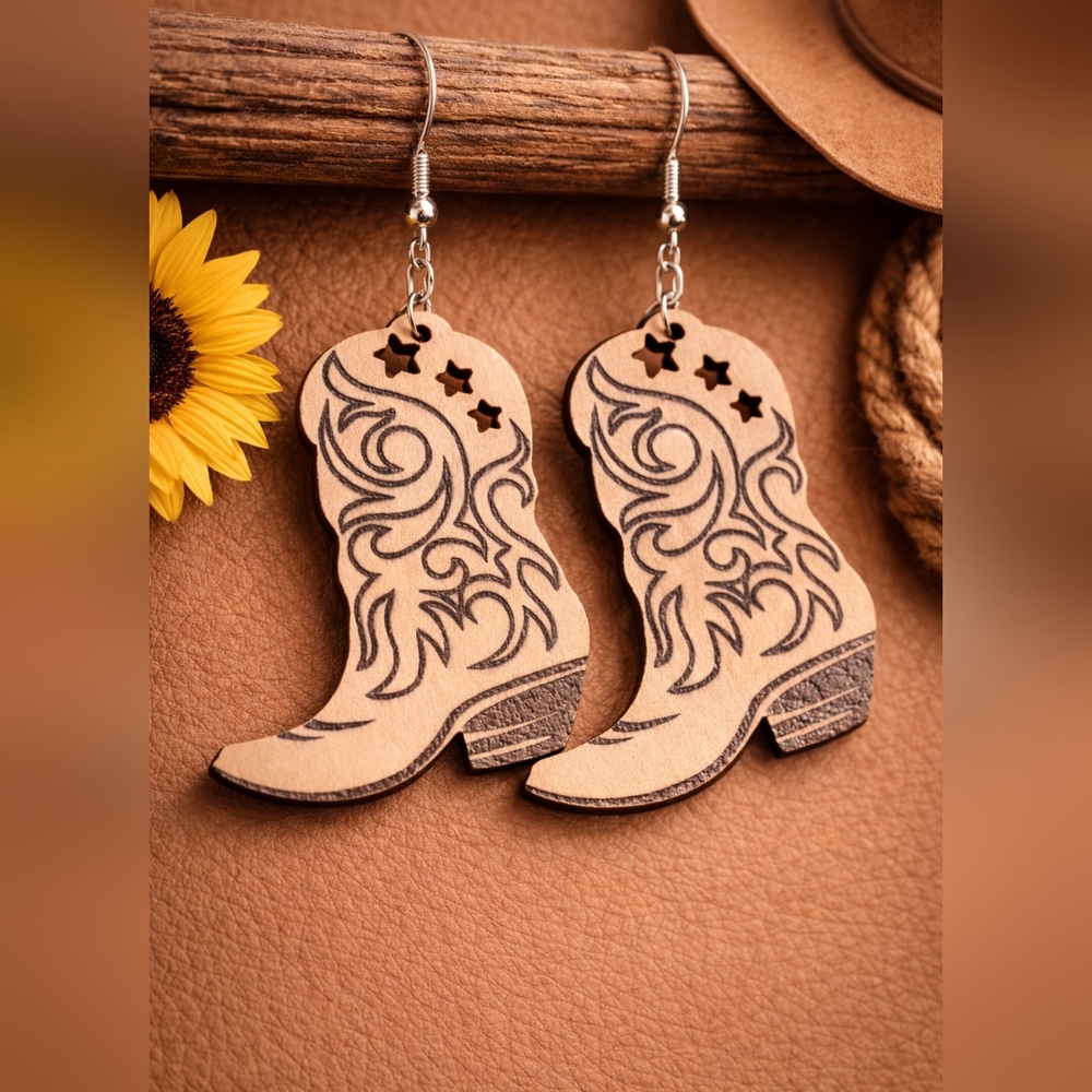 Western Boot Earrings